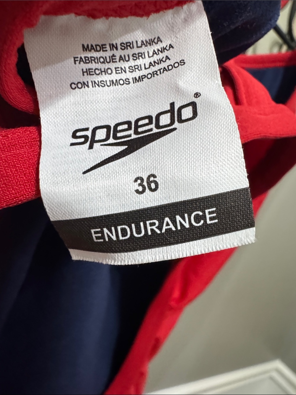 Speedo Red GUARD One-Piece Lifeguard Swimsuit endurance 36 swim summer - Picture 6 of 7